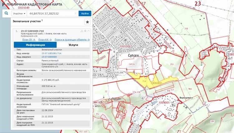 Публичная кадастровая карта краснодарского края быстрый доступ к земельным данным